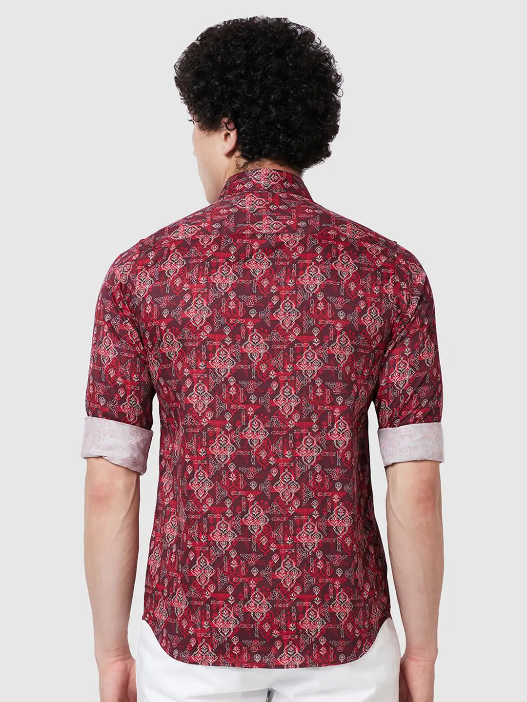 Men Contemporary Fit Blue Shirt