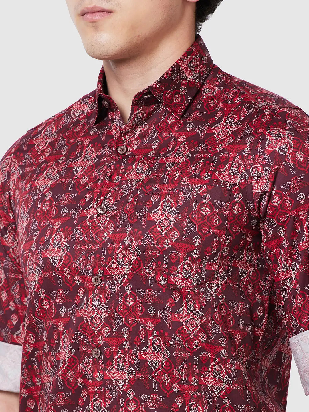 Men Contemporary Fit Blue Shirt