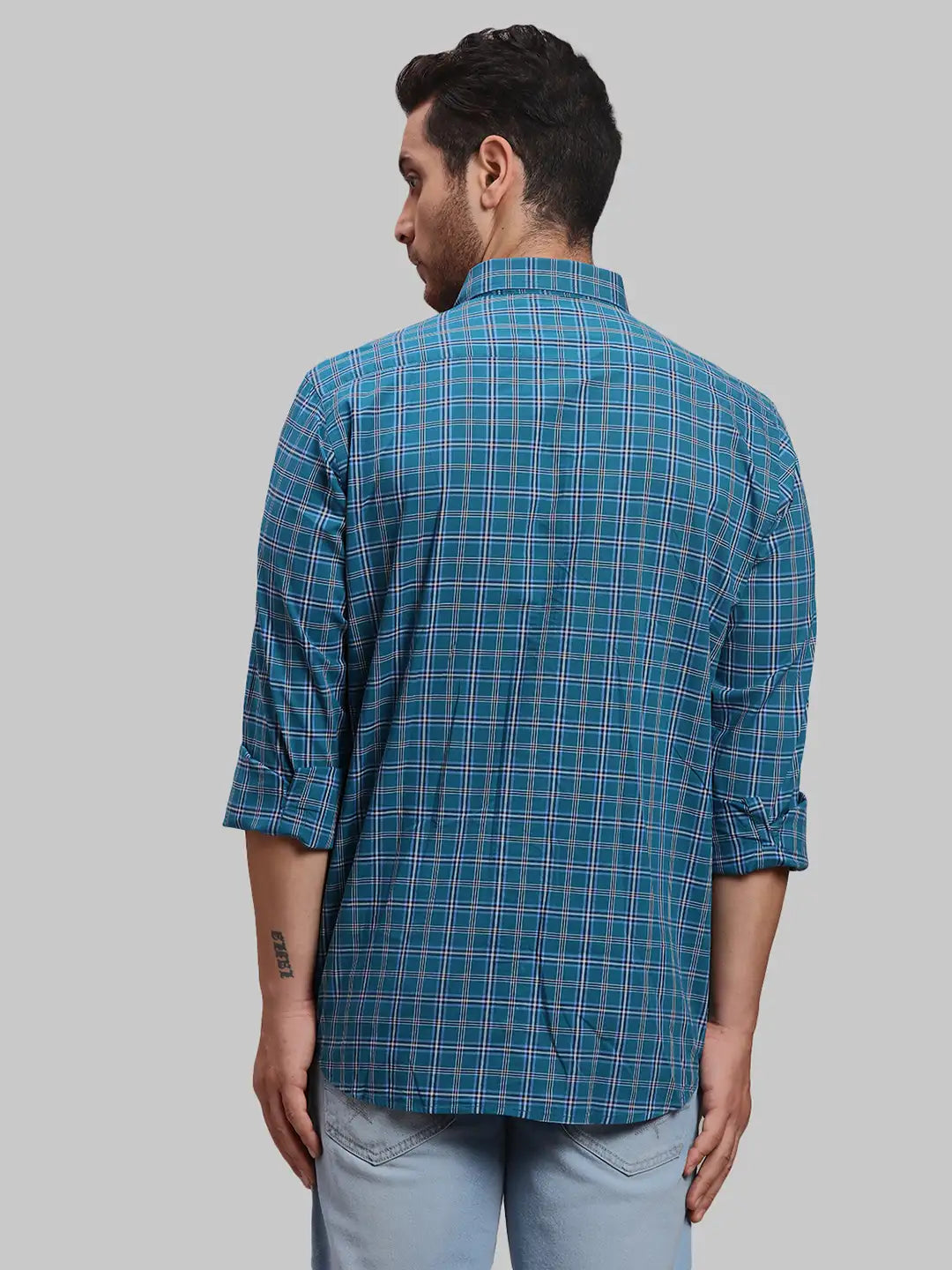 Men Regular Fit Green Shirt