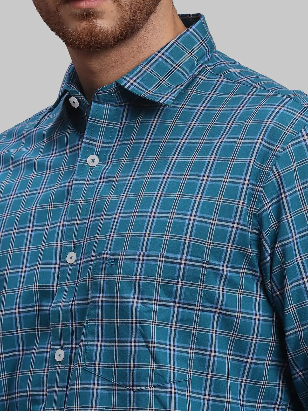 Men Regular Fit Green Shirt