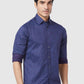 Men Regular Fit Violet Shirt