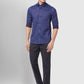 Men Regular Fit Violet Shirt