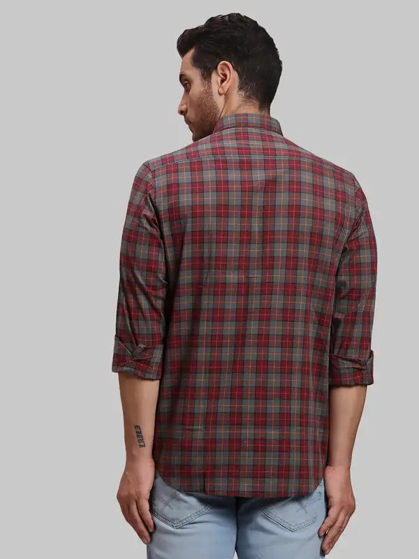 Men Tailored Fit Blue Shirt