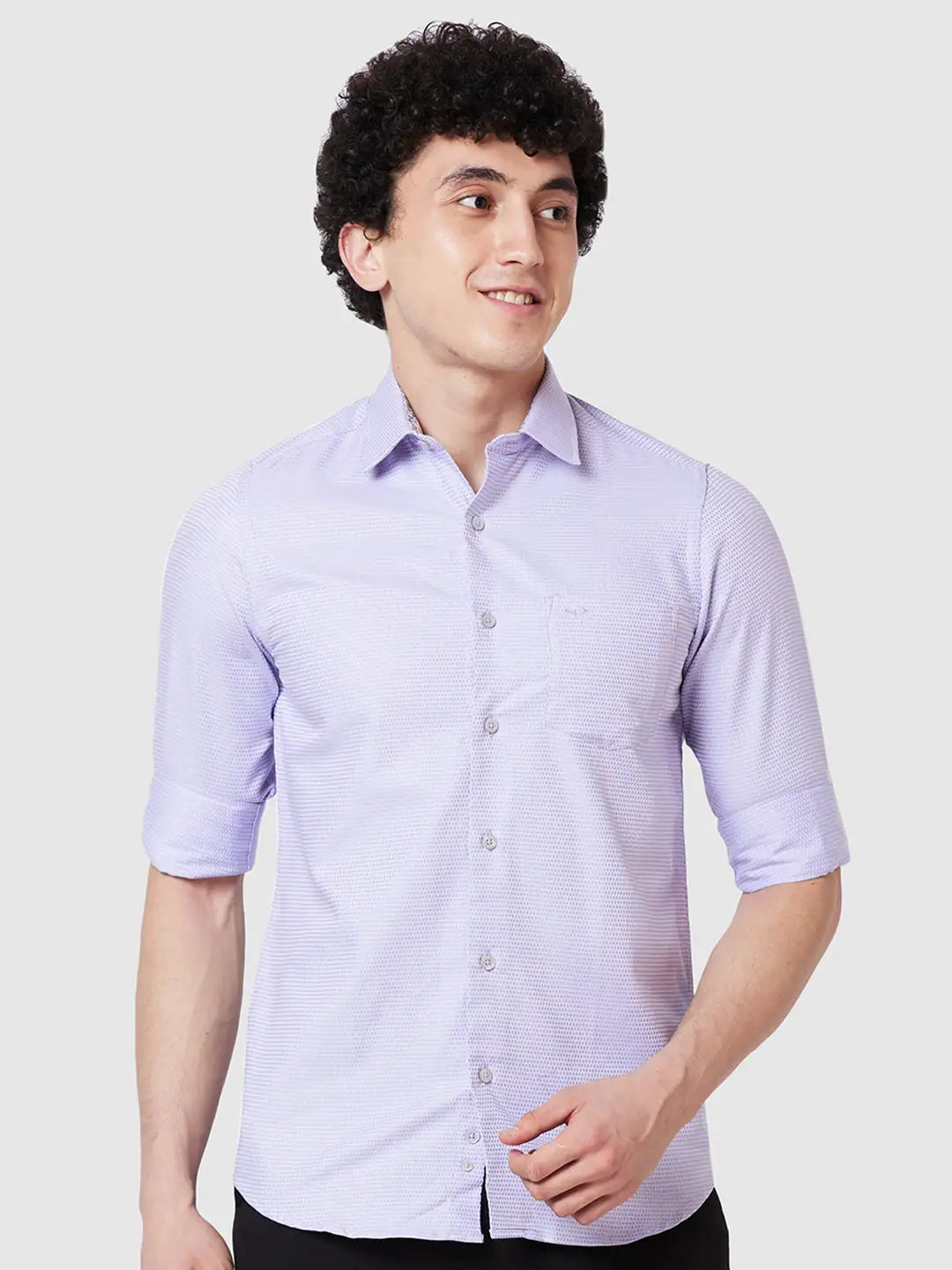 Men Regular Fit Blue Shirt