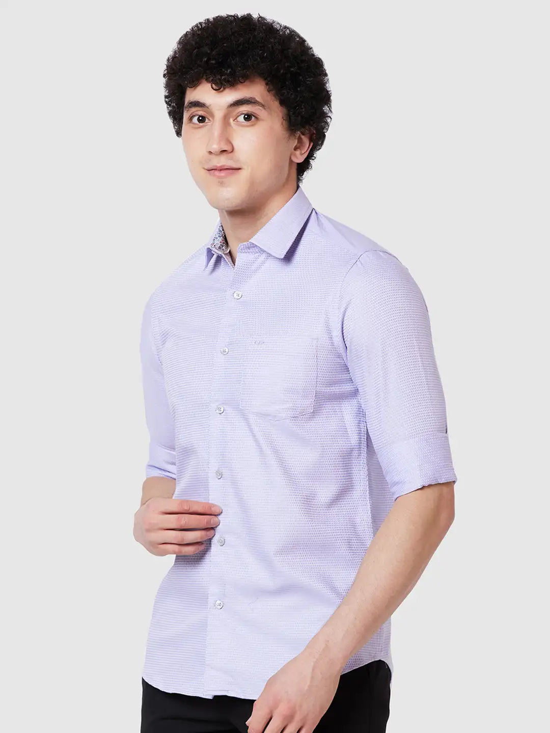 Men Regular Fit Blue Shirt