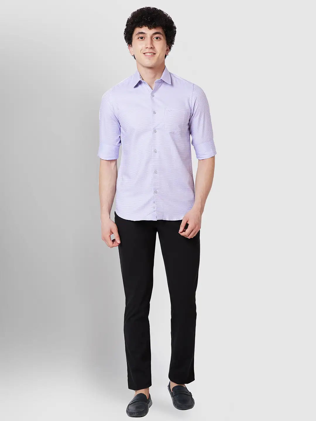 Men Regular Fit Blue Shirt