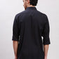 Men Yellow Tailored Fit Solid Cotton Full Sleeves Shirts
