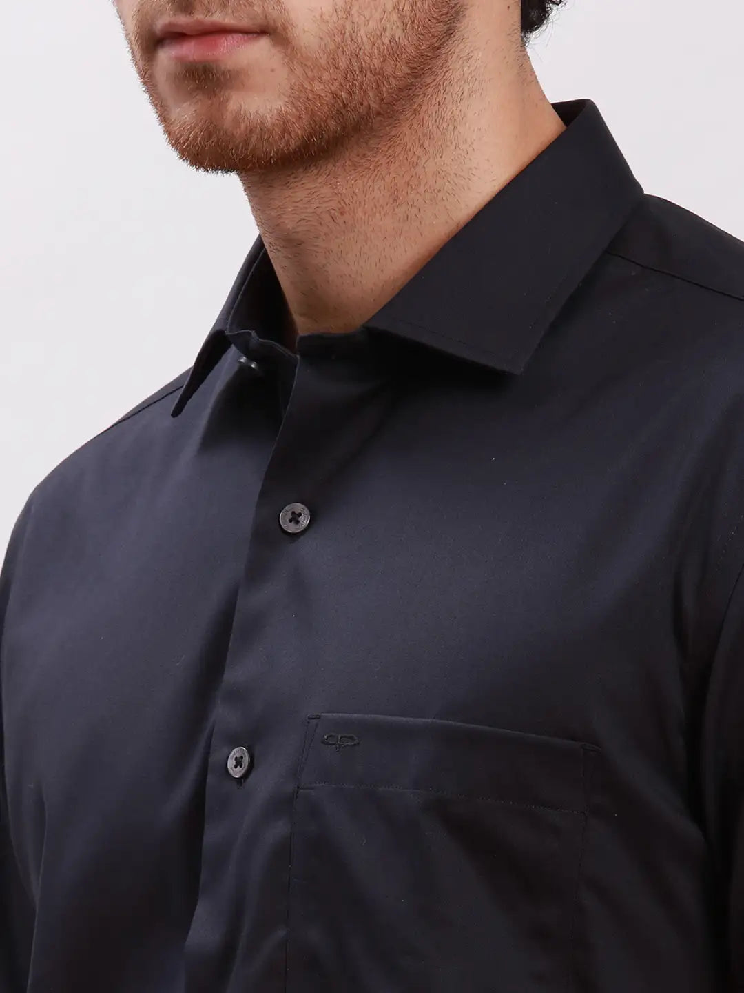 Men Yellow Tailored Fit Solid Cotton Full Sleeves Shirts