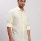 Men Blue Tailored Fit Solid Cotton Full Sleeves Shirts