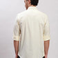 Men Blue Tailored Fit Solid Cotton Full Sleeves Shirts