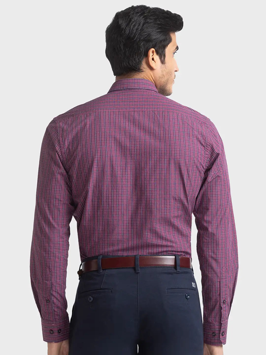 Men Tailored Fit Medium Fawn Shirt