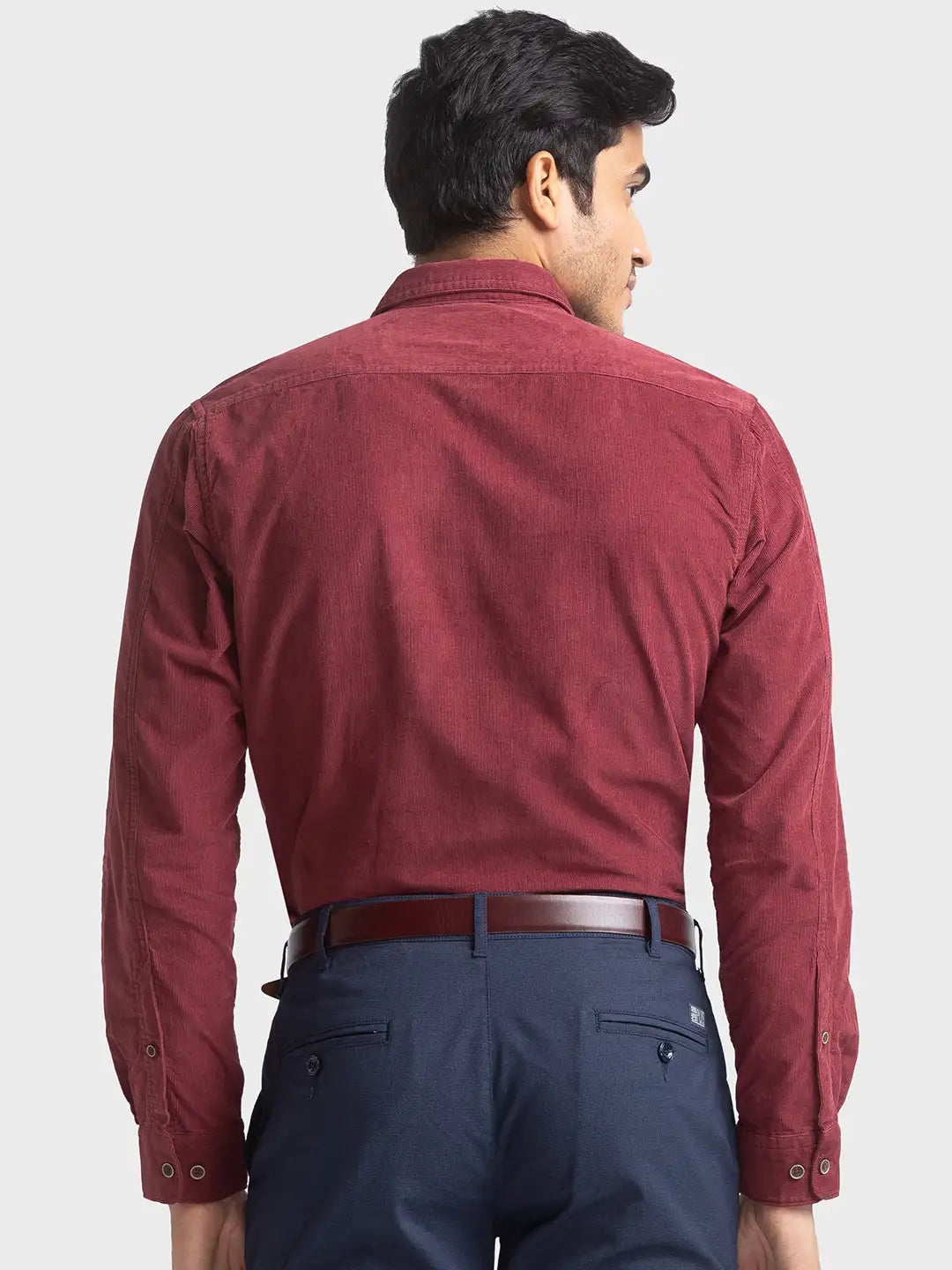 Men Tailored Fit Medium Blue Shirt