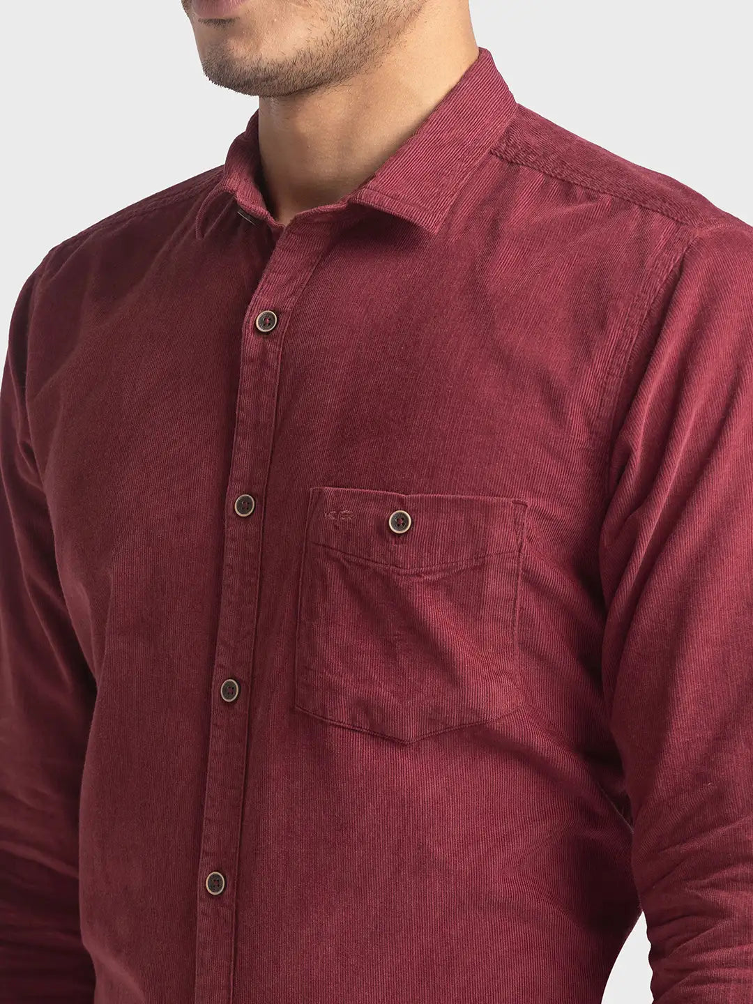 Men Tailored Fit Medium Blue Shirt