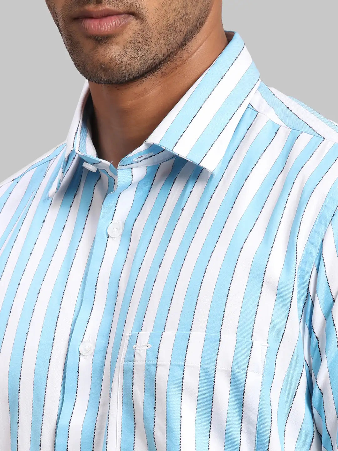 Men Tailored Fit Medium Green Shirt