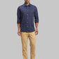 Men Tailored Fit Medium Blue Shirt