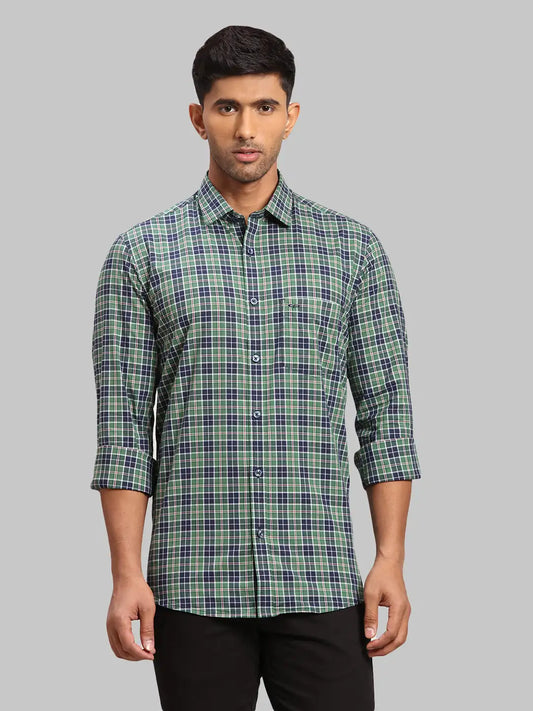 Men Tailored Fit Dark Red Shirt