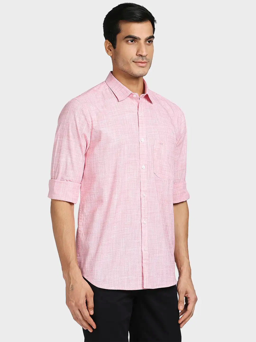 Men Tailored Fit Medium Blue Shirt