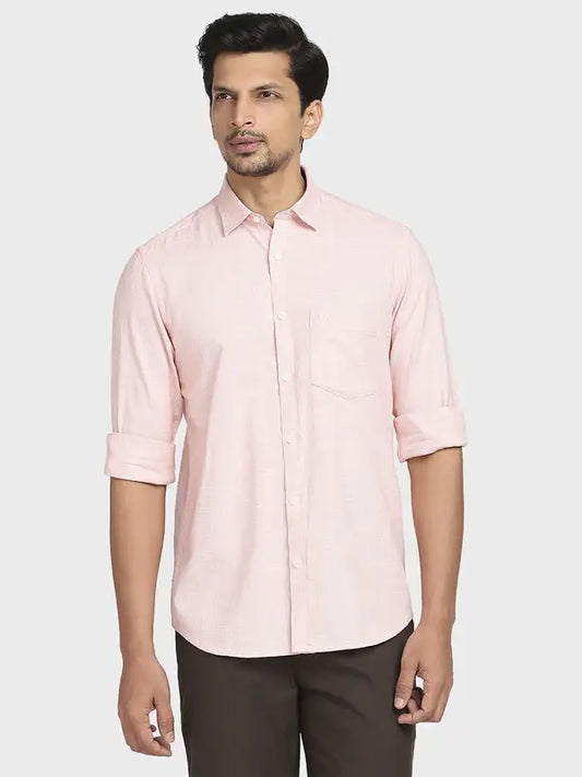 Men Tailored Fit Medium Green Shirt