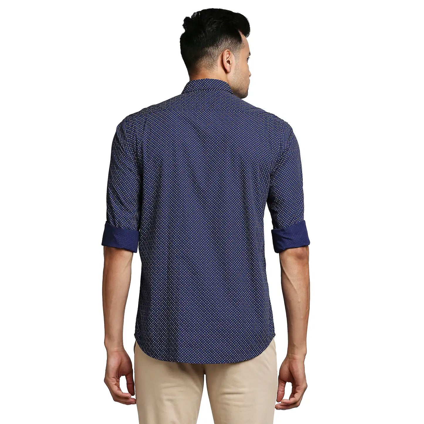 Men Tailored Fit Medium Orange Shirt