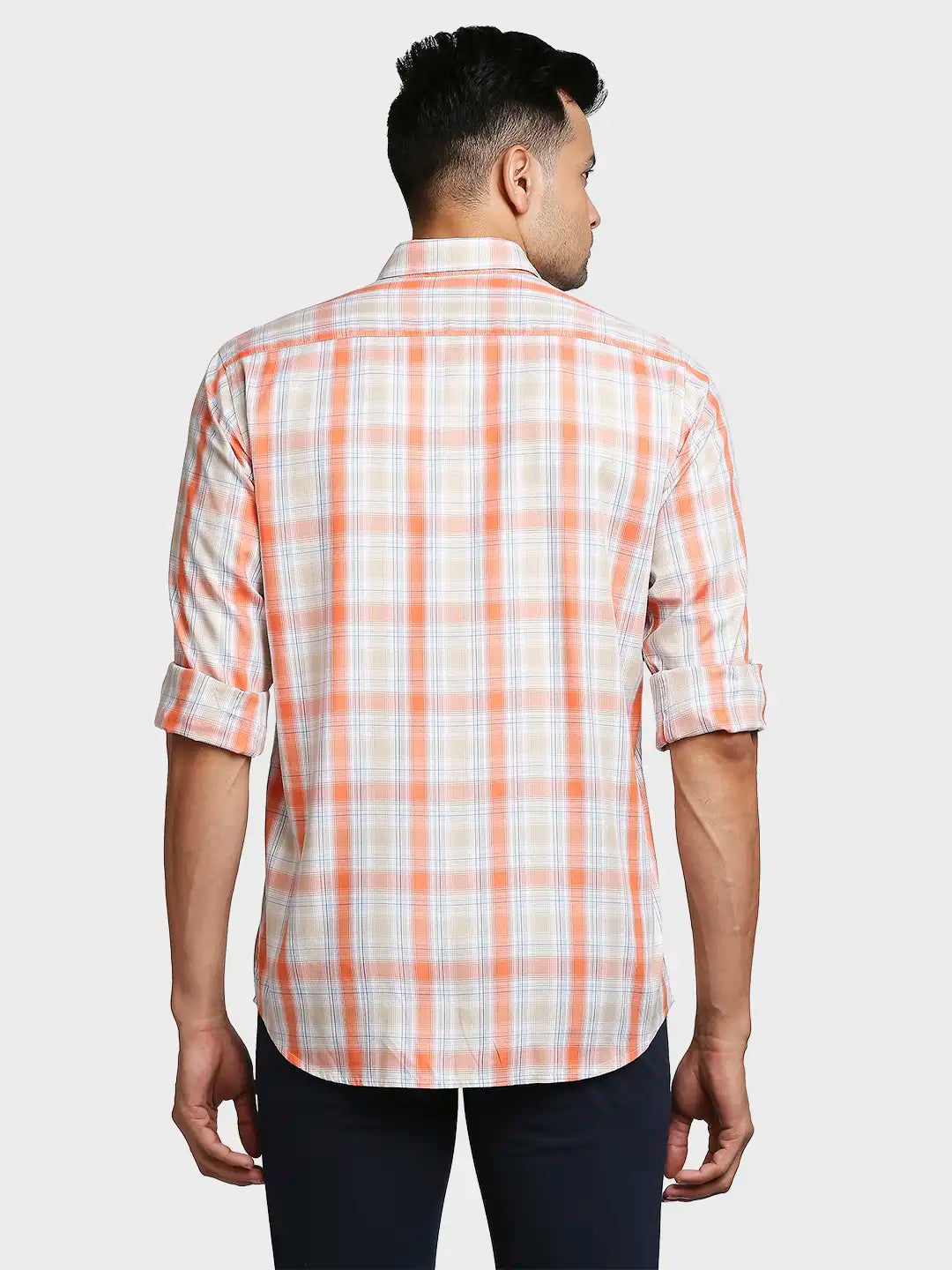 Men Tailored Fit Medium Green Shirt