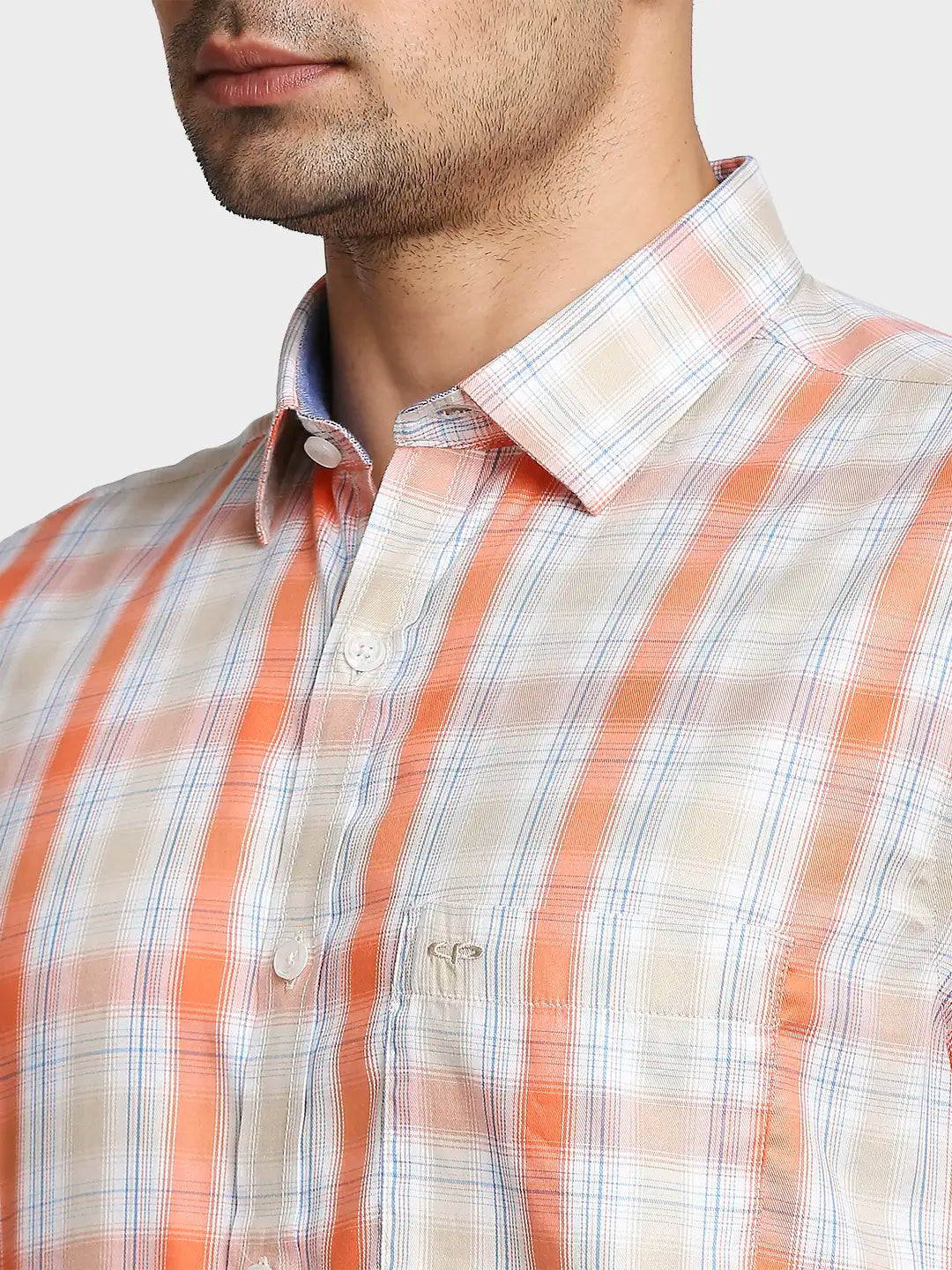 Men Tailored Fit Medium Green Shirt