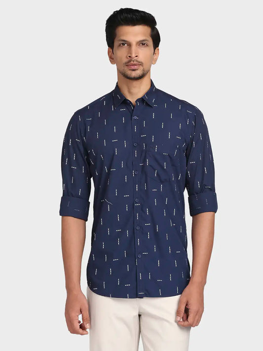 Men Tailored Fit Medium Red Shirt
