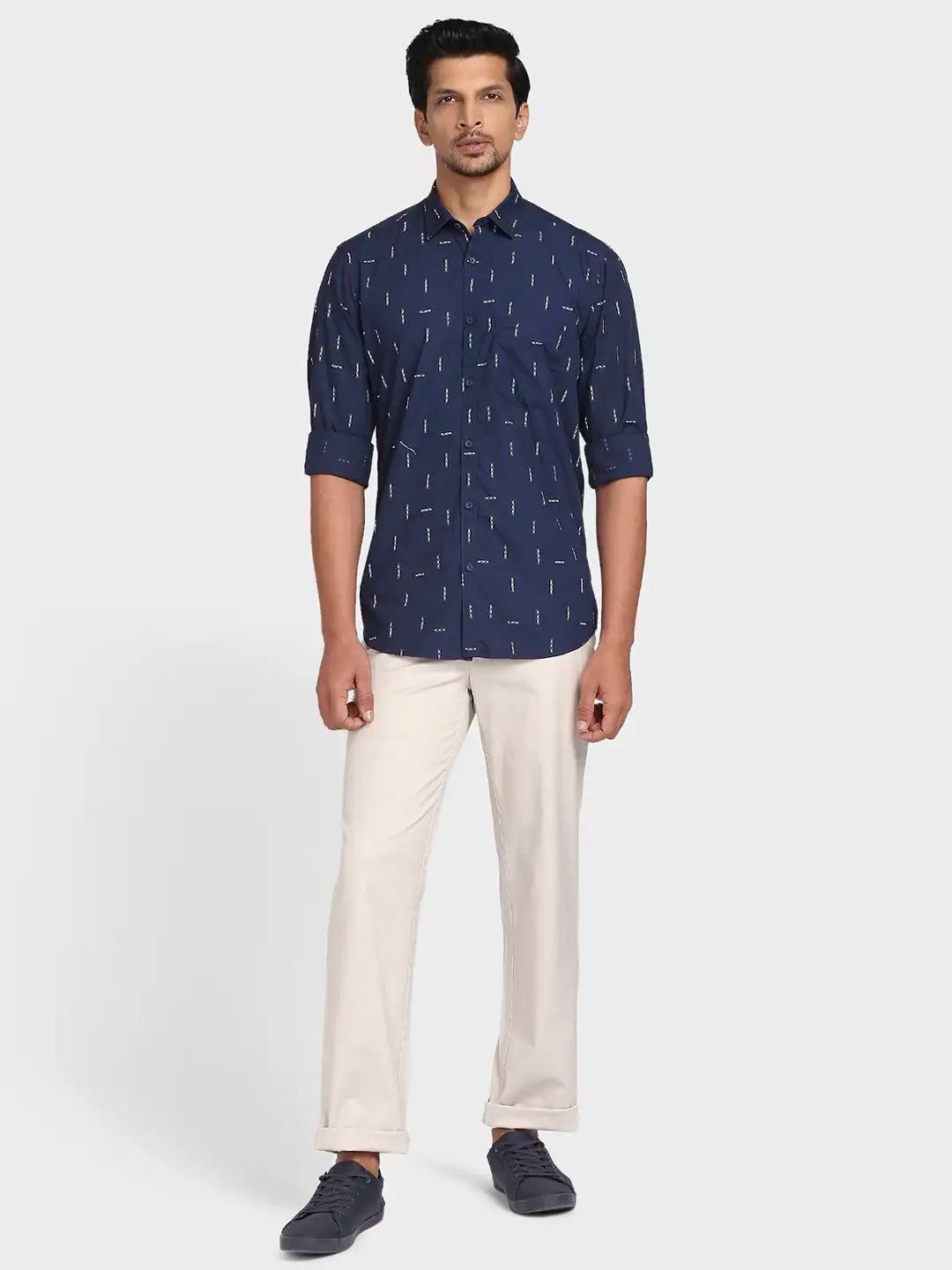 Men Tailored Fit Medium Red Shirt