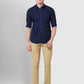 Men Tailored Fit Yellow Shirt