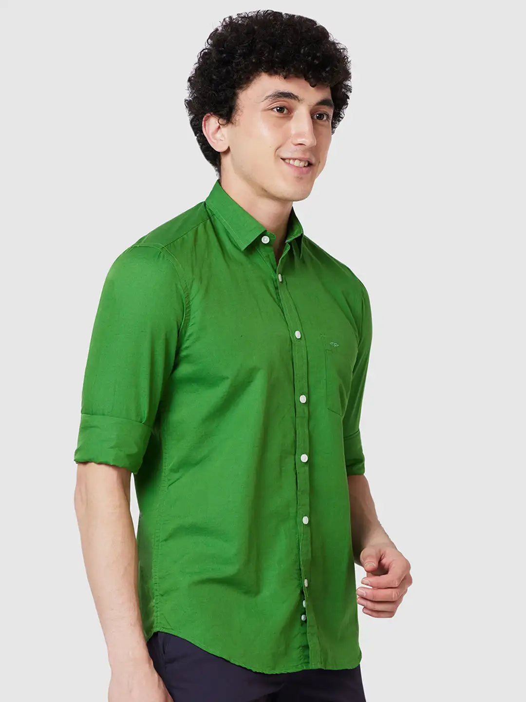 Men Tailored Fit Blue Shirt