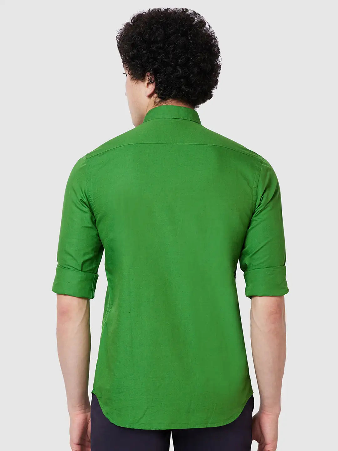 Men Tailored Fit Blue Shirt