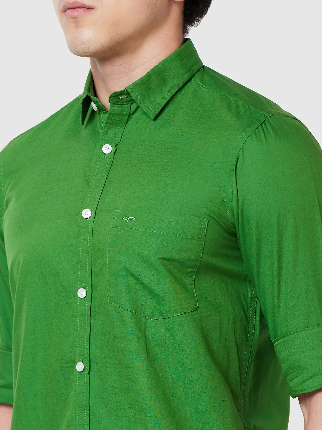 Men Tailored Fit Blue Shirt