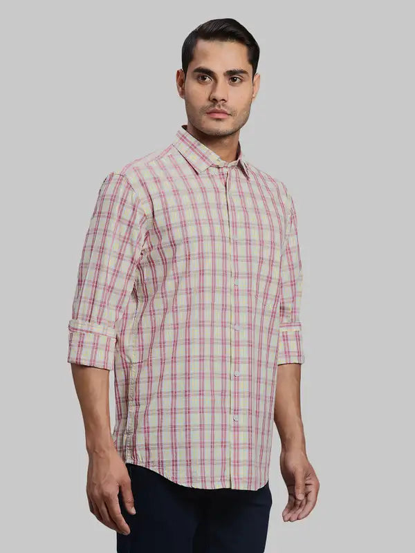 Men Regular Fit Blue Shirt