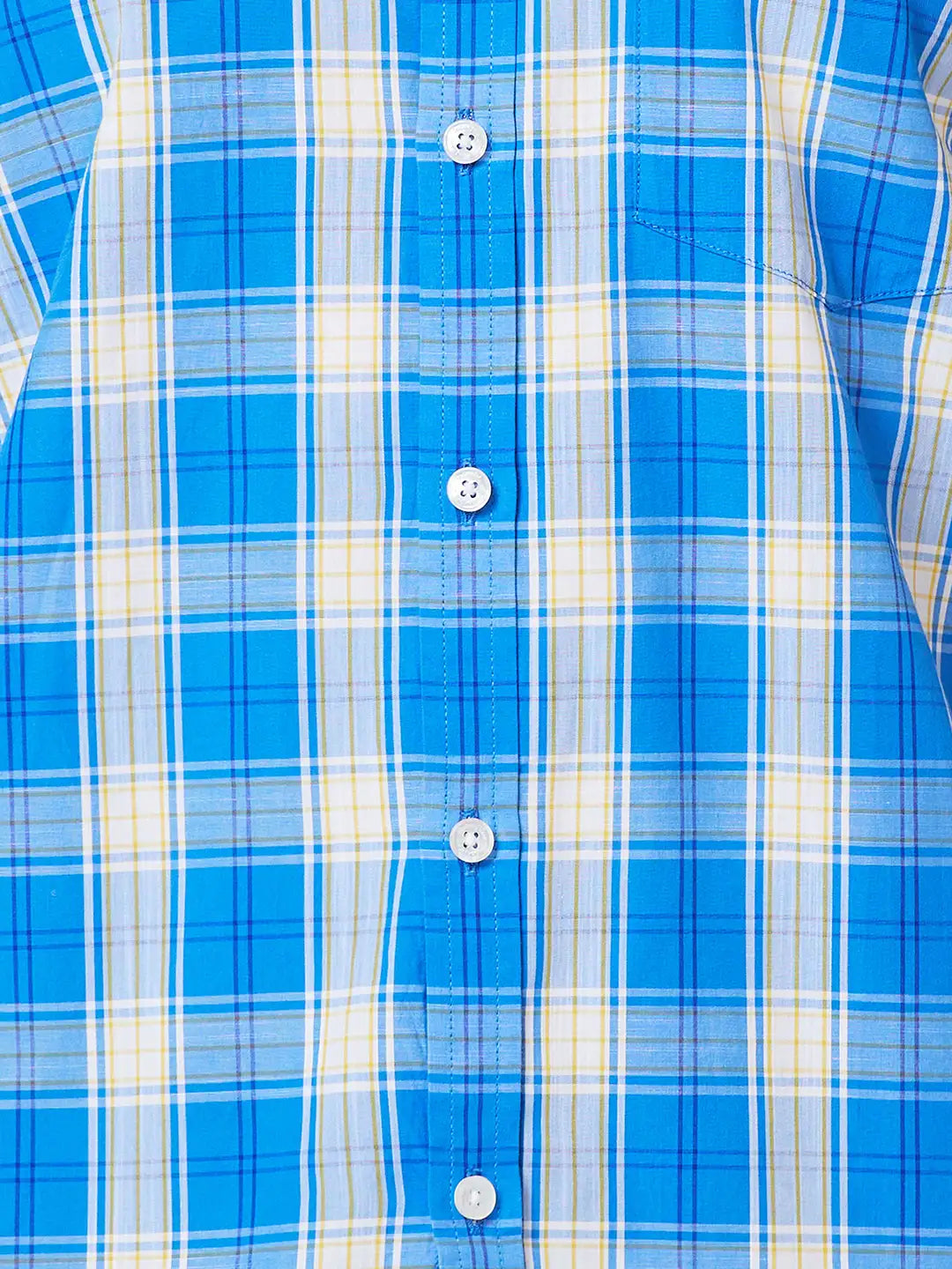 Men Tailored Fit Yellow Shirt