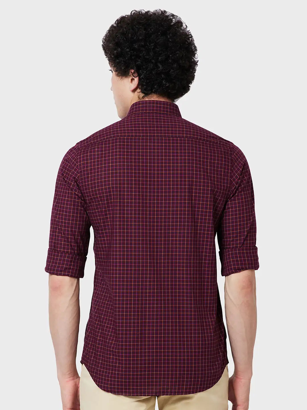 Men Tailored Fit Blue Shirt