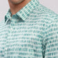Men Orange Tailored Fit Print Cotton Full Sleeve Shirts