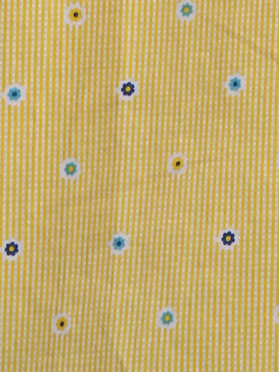 Men Tailored Fit Yellow Shirt