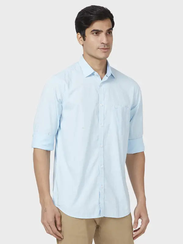 Men Tailored Fit Green Shirt