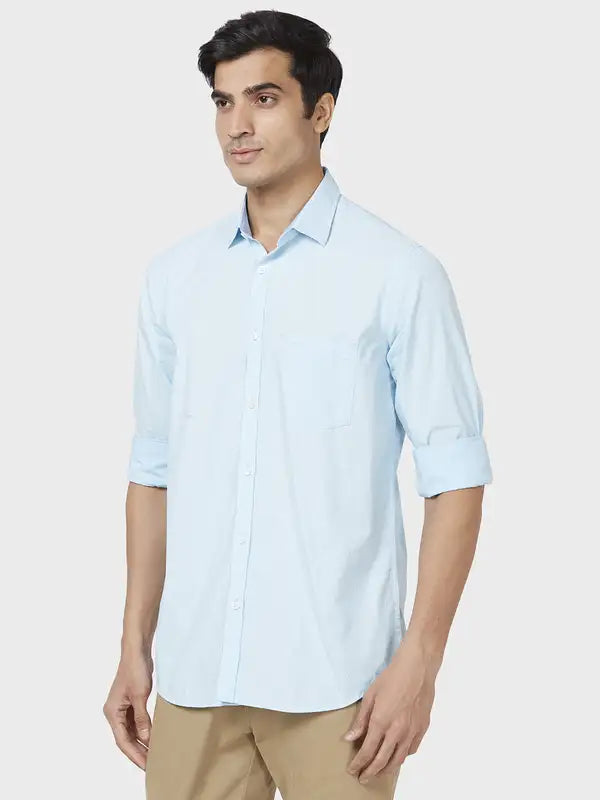 Men Tailored Fit Green Shirt