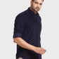 Men Tailored Fit Black Shirt