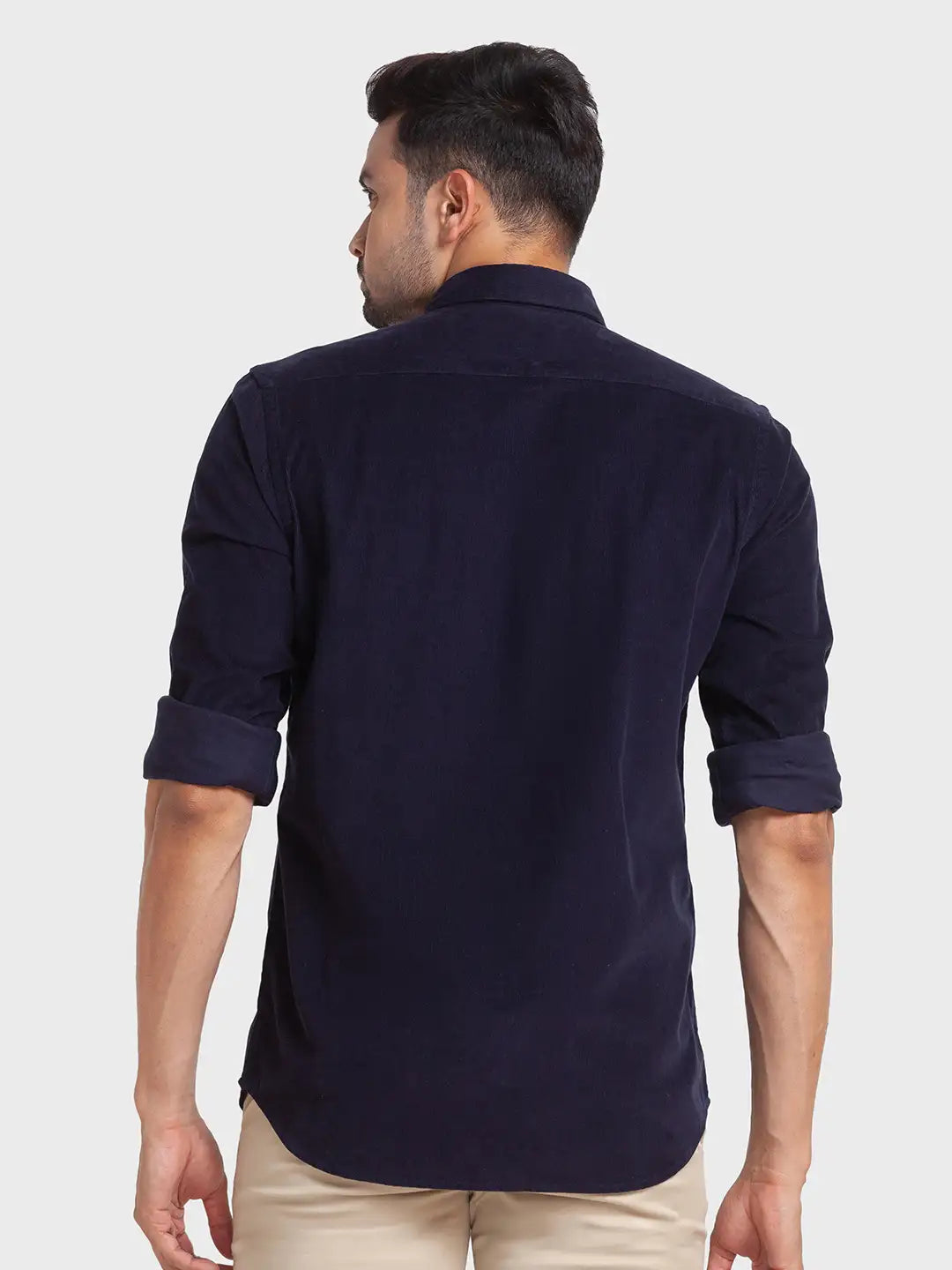 Men Tailored Fit Black Shirt
