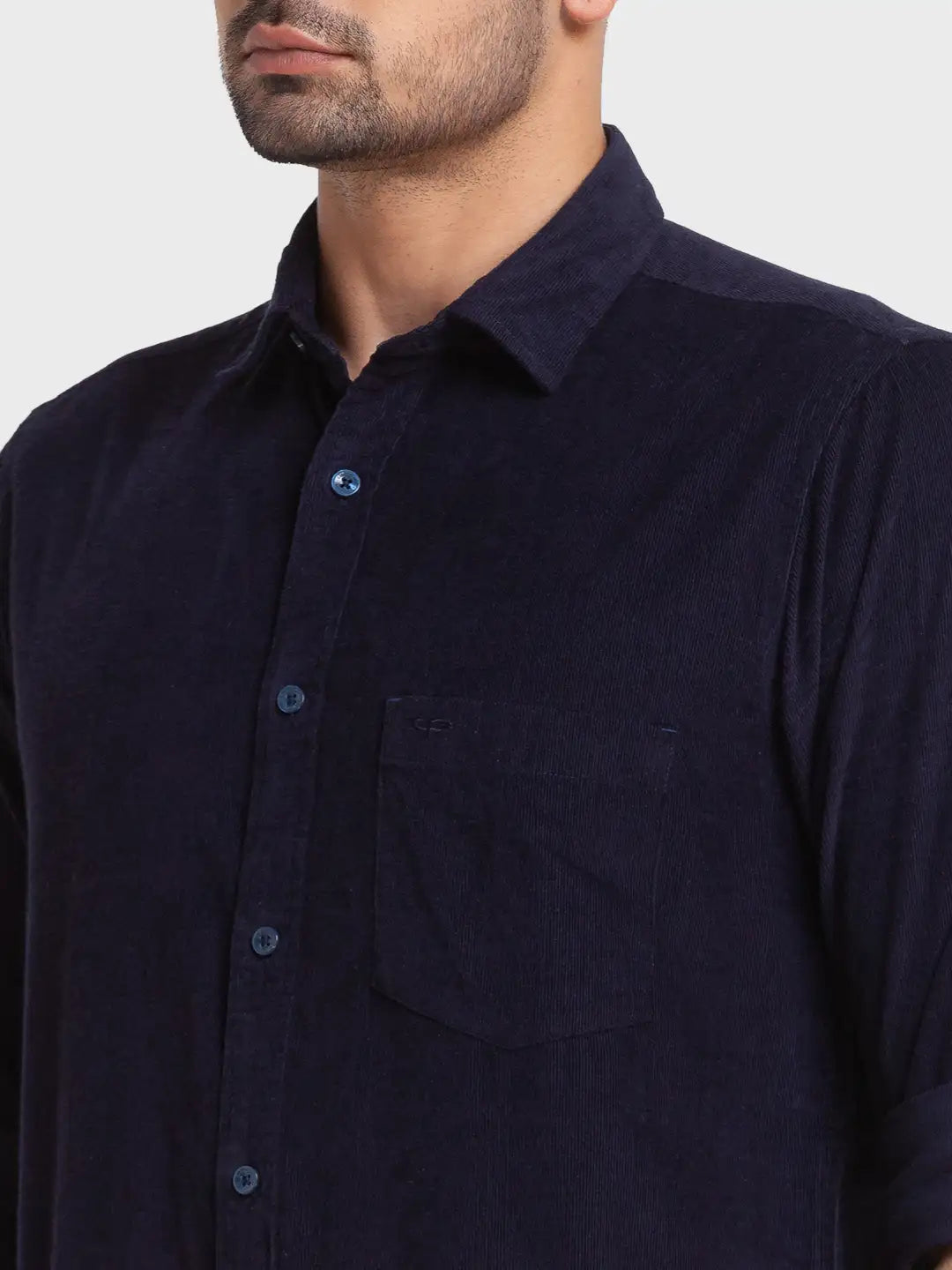 Men Tailored Fit Black Shirt