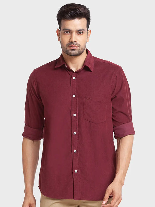Men Tailored Fit Blue Shirt