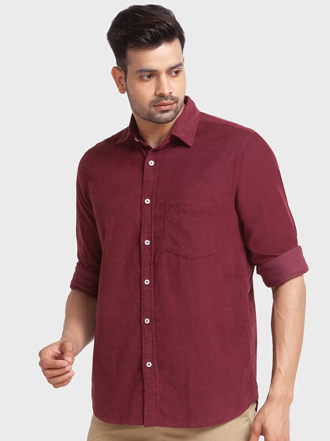Men Tailored Fit Blue Shirt