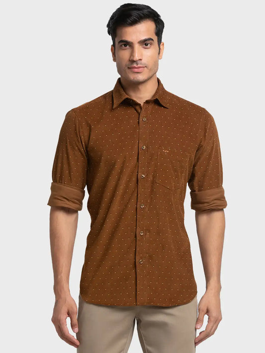 Men Tailored Fit Blue Shirt