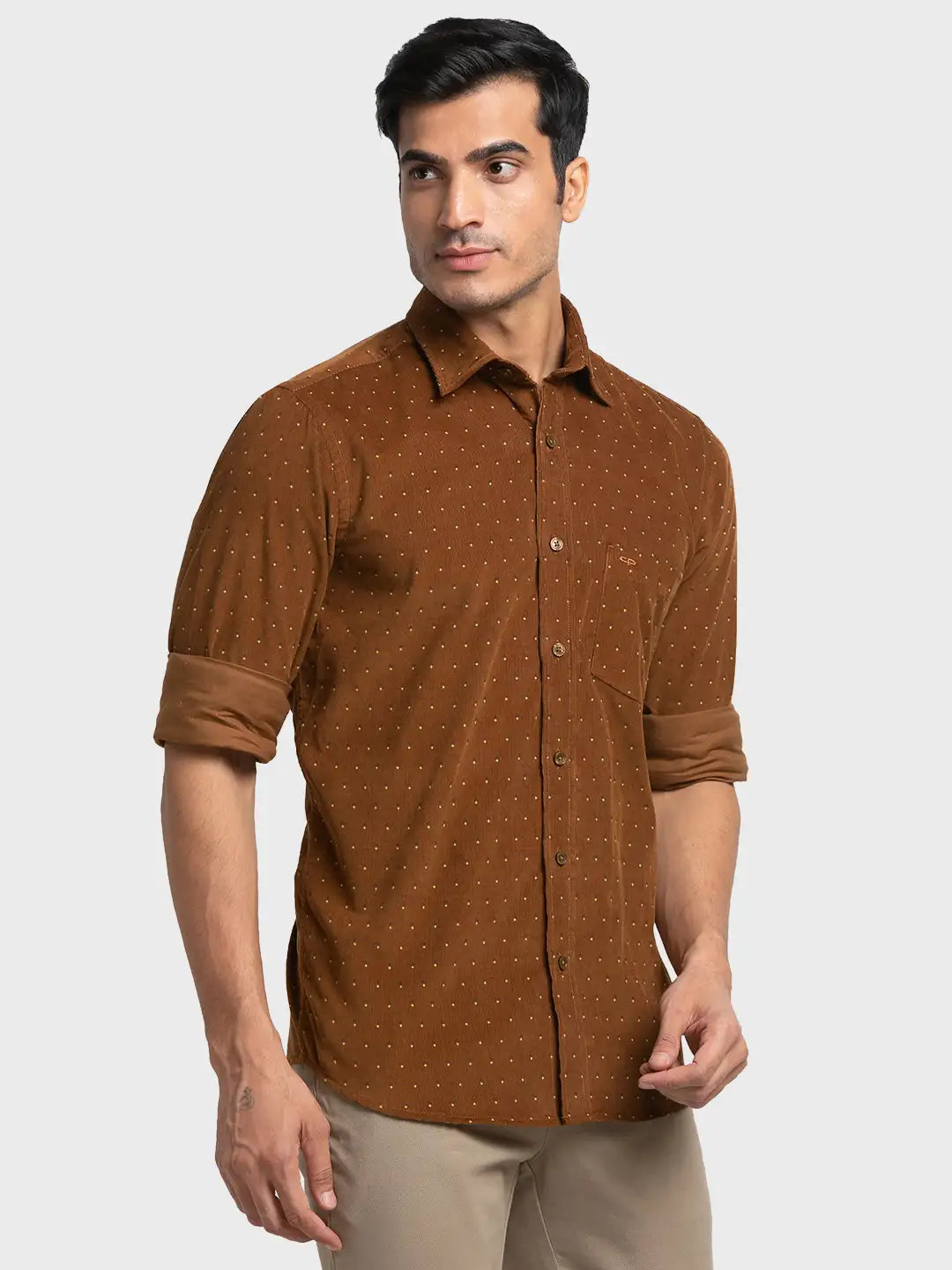 Men Tailored Fit Blue Shirt