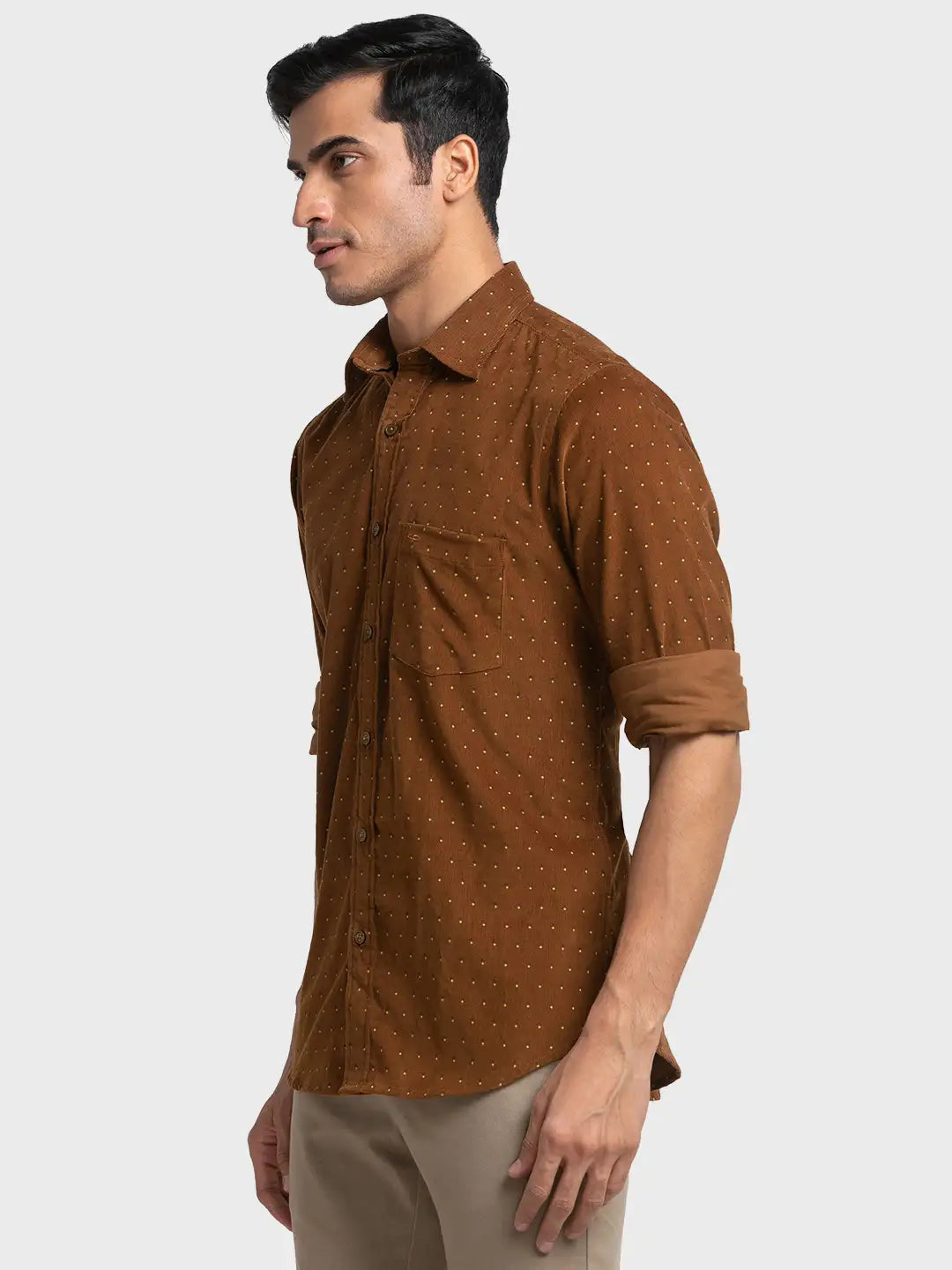 Men Tailored Fit Blue Shirt