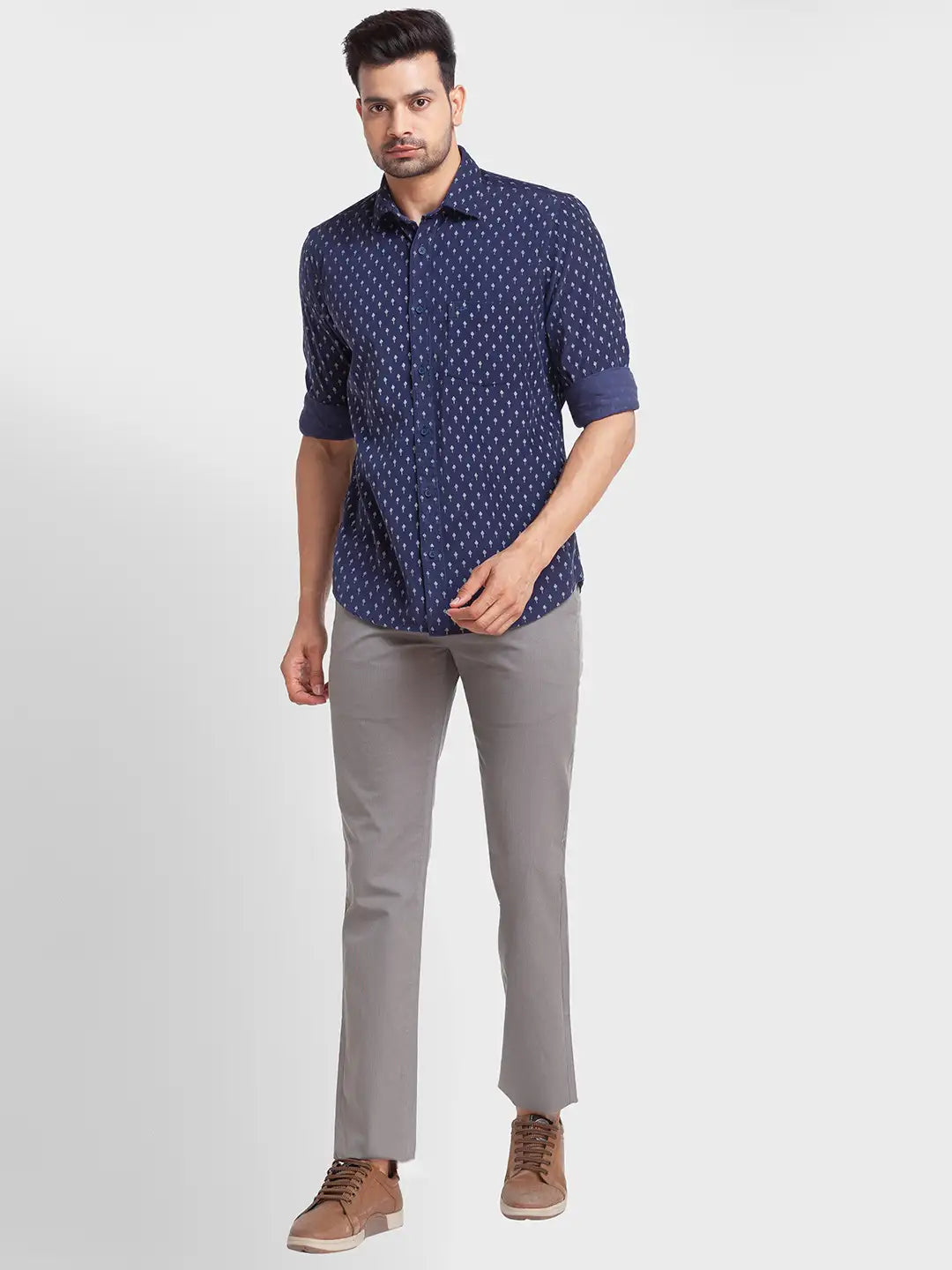 Men Tailored Fit White Shirt