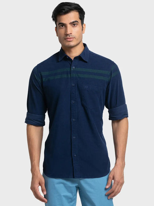 Men Tailored Fit Pink Shirt