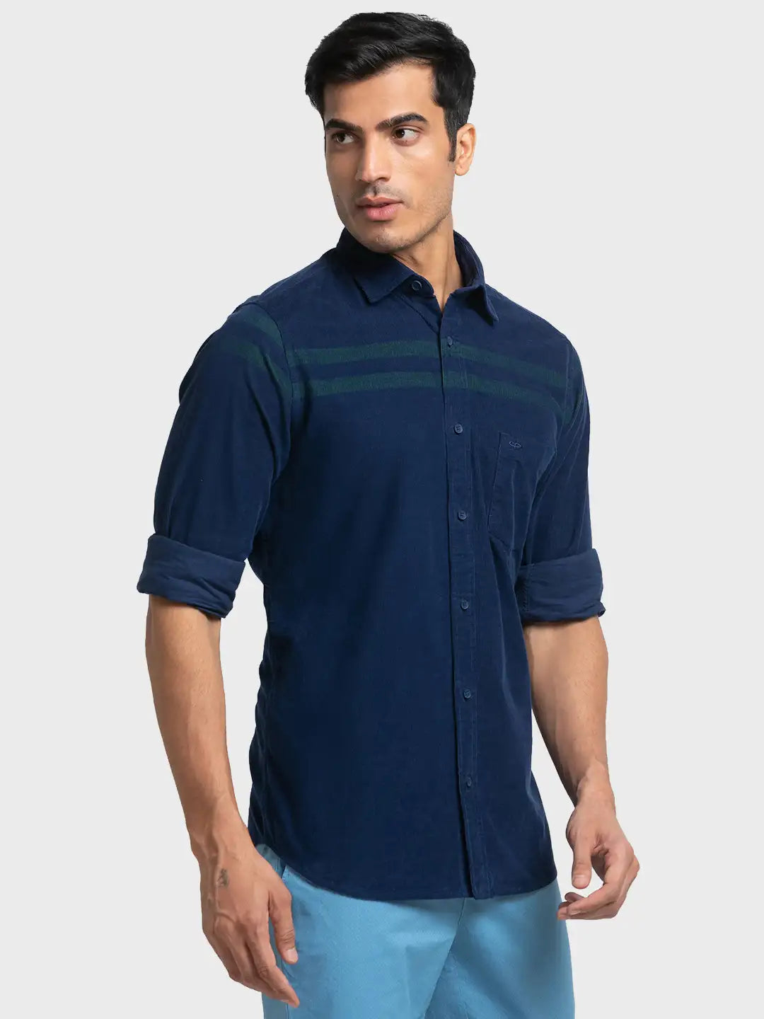 Men Tailored Fit Pink Shirt