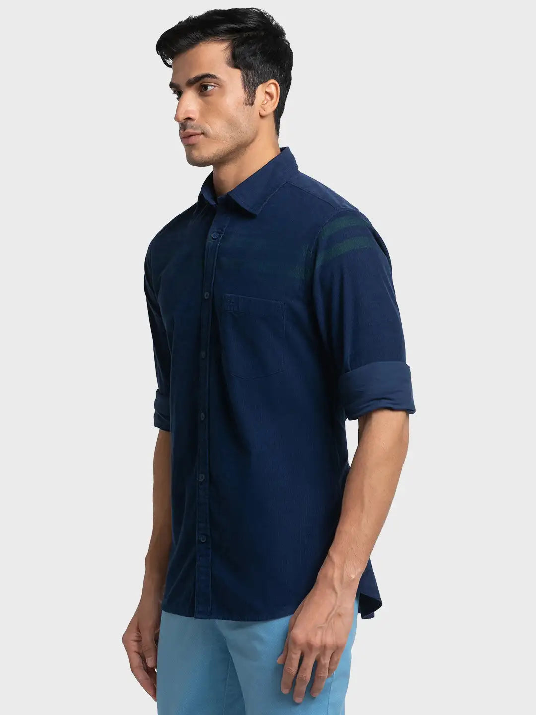 Men Tailored Fit Pink Shirt